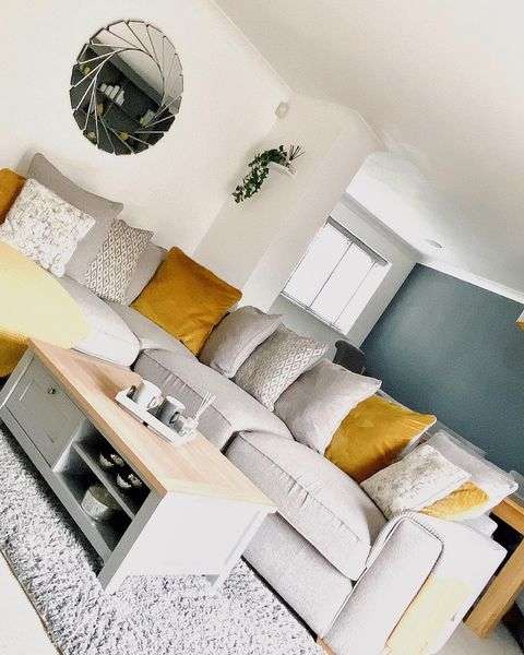 Grey And Yellow Living Room Accessories