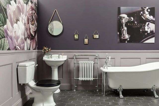 Purple And Gray Bathroom Ideas