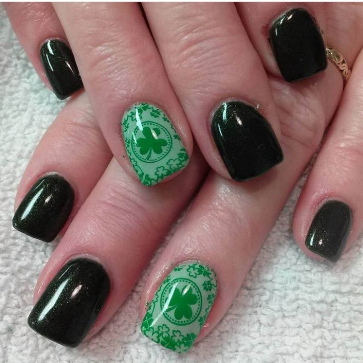 One Featured Shamrock St Patrick'S Day Nails