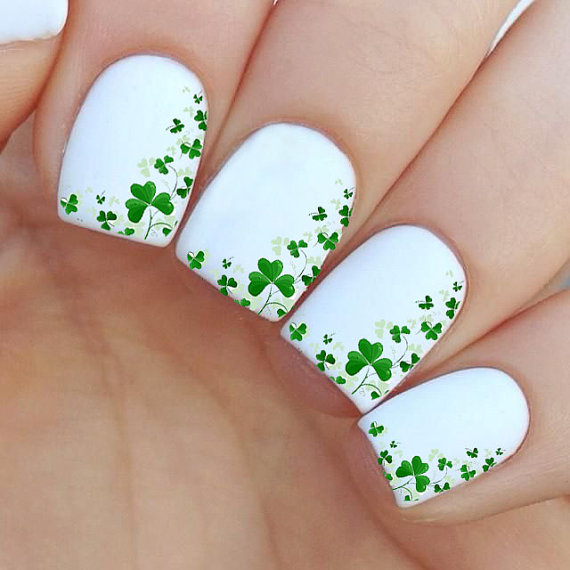 Classy St Patricks Day Nails