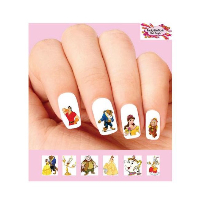 Beauty and the Beast Nails 8