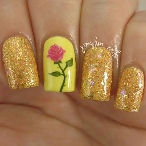 Beauty And The Beast Nails