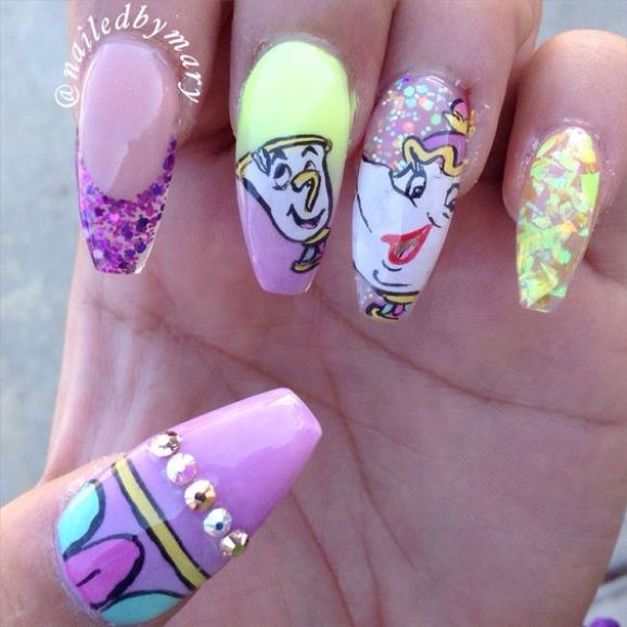 Beauty And The Beast Nails 