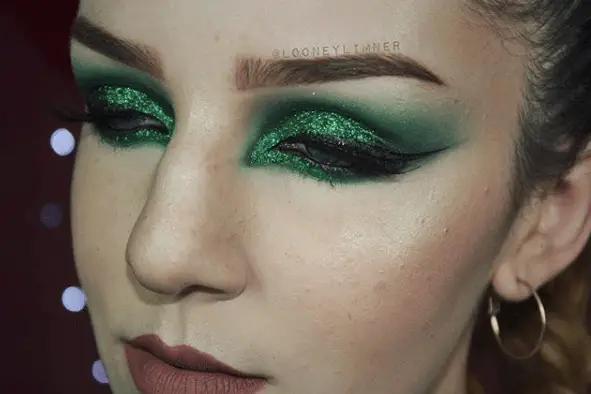 Green &Amp; Glittery St Patrick's Day Makeup