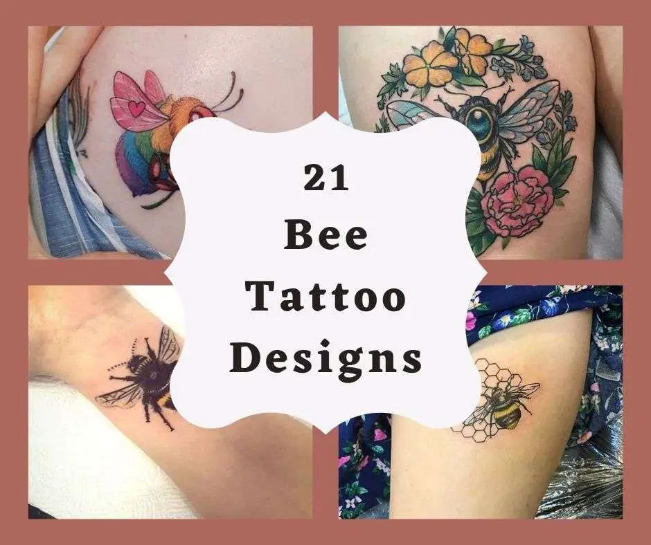 21 Bee Tattoo Designs