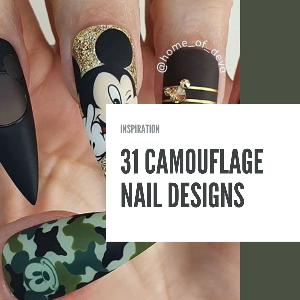 Camouflage Nail Designs