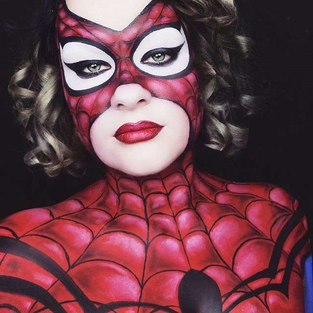 Spiderman Halloween Makeup