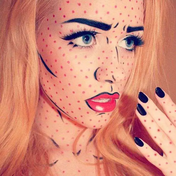 Dotty Pop Art Halloween Makeup