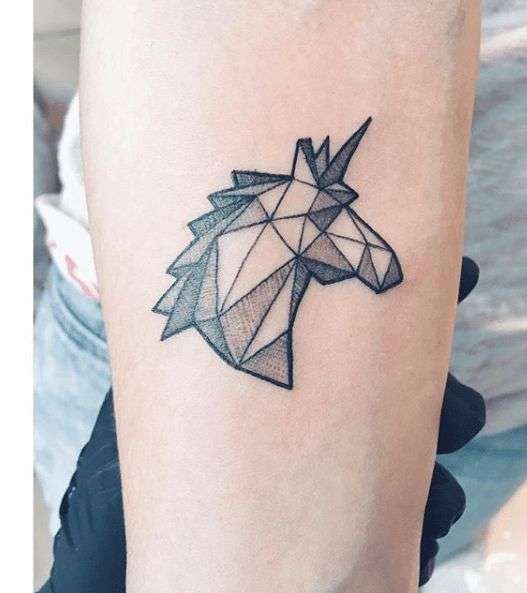 Unicorn Tattoo Ideas Geometric