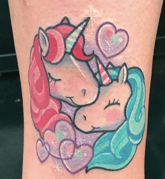 Cute Unicorn Tattoo