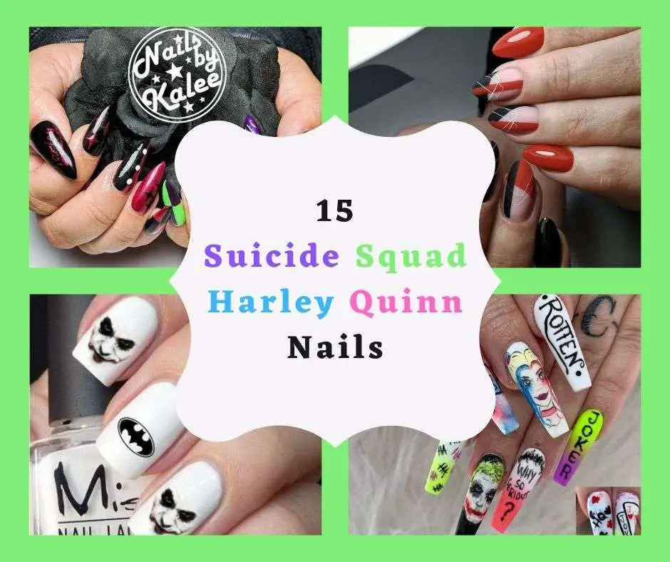 15 Suicide Squad Harley Quinn Nails
