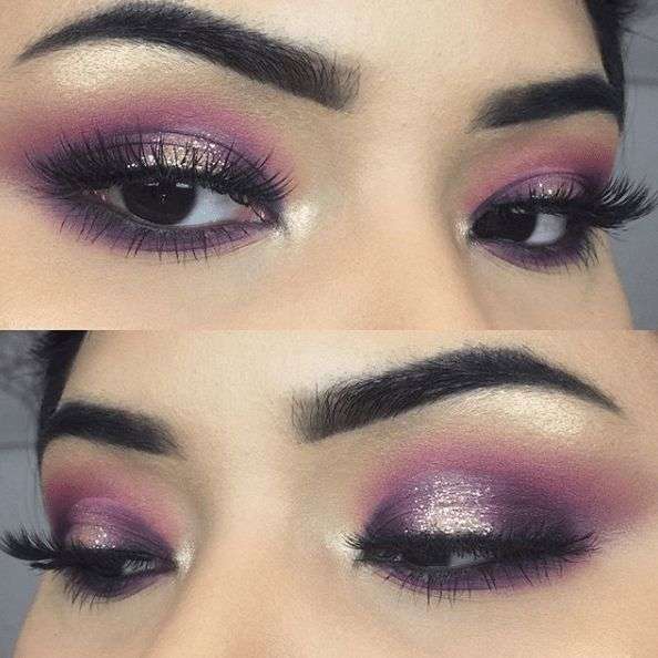 Warm And Purple Eyeshadow Looks For Brown Eyes