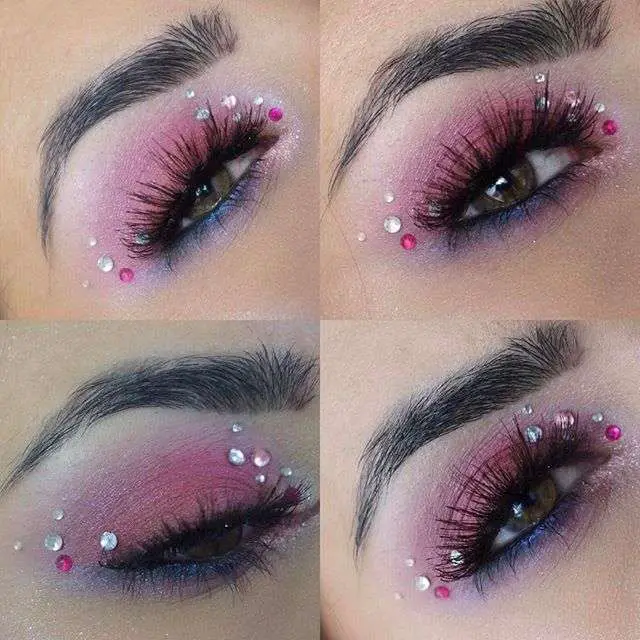 Sparkle Pink And Purple Eyeshadow 