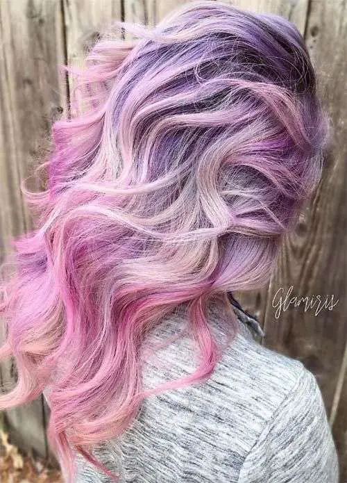 Lilac To Dusky Purple Pink Hair