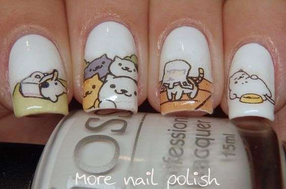 Lots Of Cuddly Cat Nail Designs
