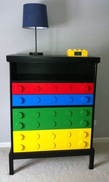 chest of drawers makeover ideas lego 1