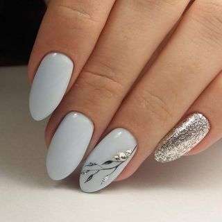 High Sparkle Silver Nail Designs