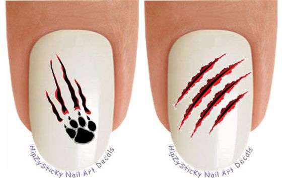 Paws And Claws Cat Nail Designs