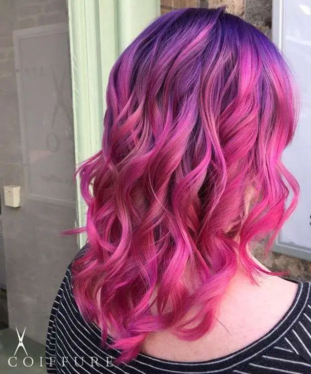 Bright + Bold Pink And Purple Hair Looks