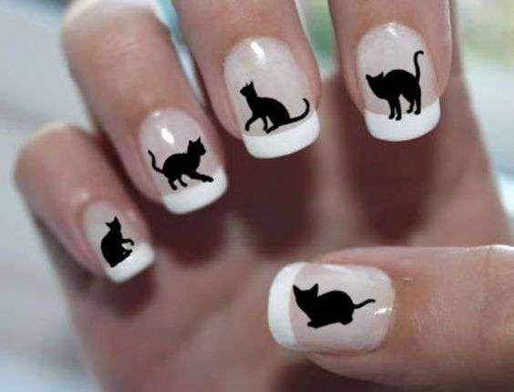 natural cat nail art