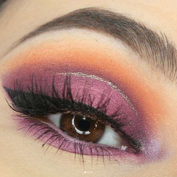 Glamourous Purple Eyeshadow Looks For Brown Eyes