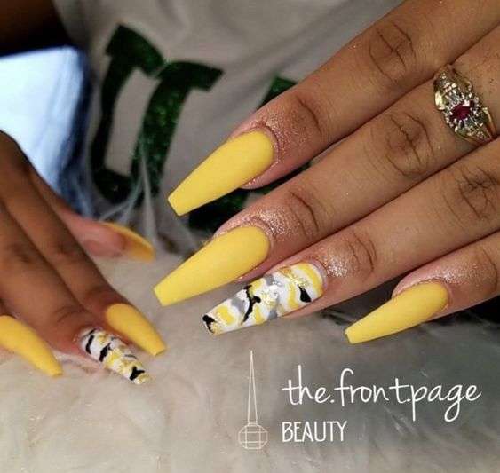 yellow coffin army nails
