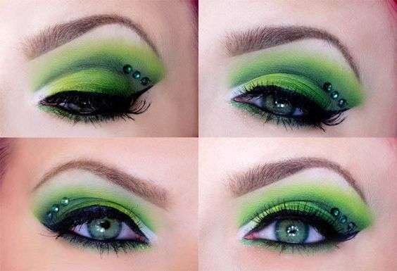 Green + Gemtastic St Patrick'S Day Makeup Looks