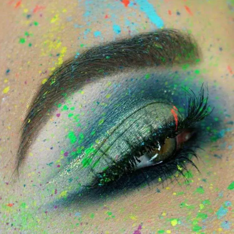 Arty Rainbow Splat St Patrick'S Day Makeup Looks