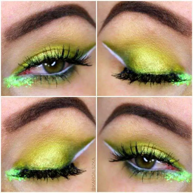 Yellow + Green St Patrick'S Day Makeup Looks