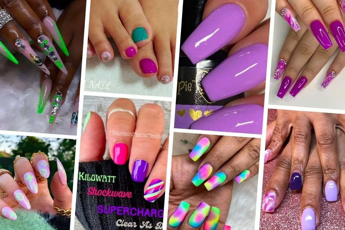 21 Looks: Neon Purple Nails