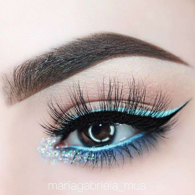 Silver And Light Blue Makeup Looks