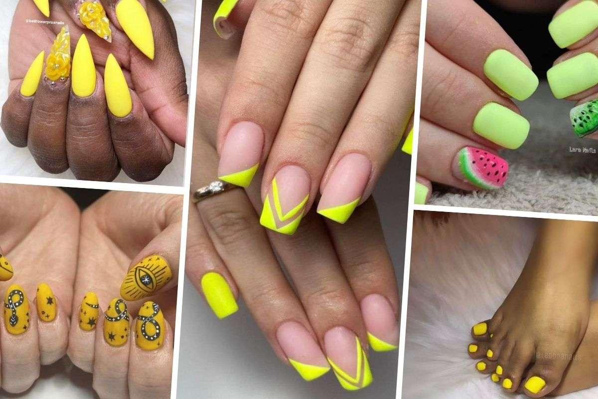 21 Magnificent Matte Yellow Nails