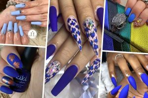 21 Stunning Matte Blue Nails