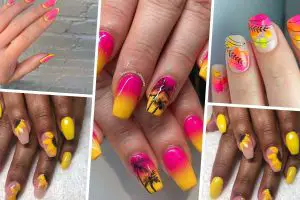 21 Trendy Pink And Yellow Nails