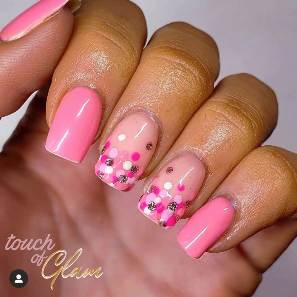Chic Coffin Bubblegum Pink Nails