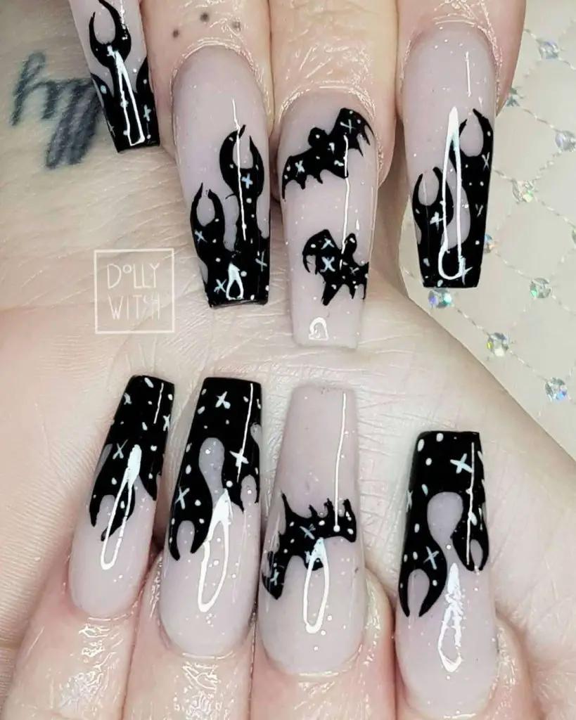 Witchy E Girl Nails