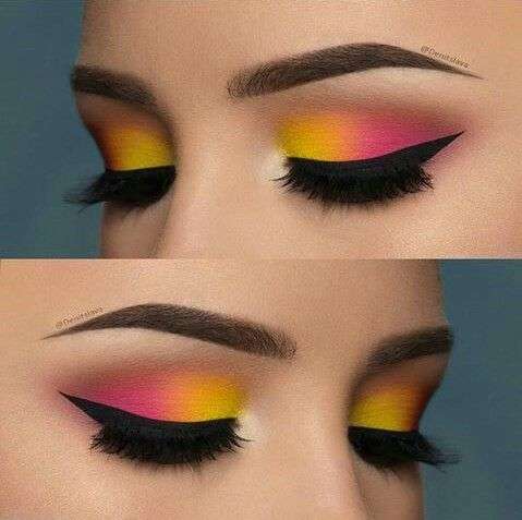 Sultry Sunset Eye Makeup For Summer