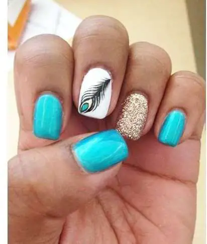 Feature Peacock Nail Art