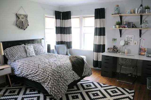 Black And White Teenage Girl Bedroom Ideas