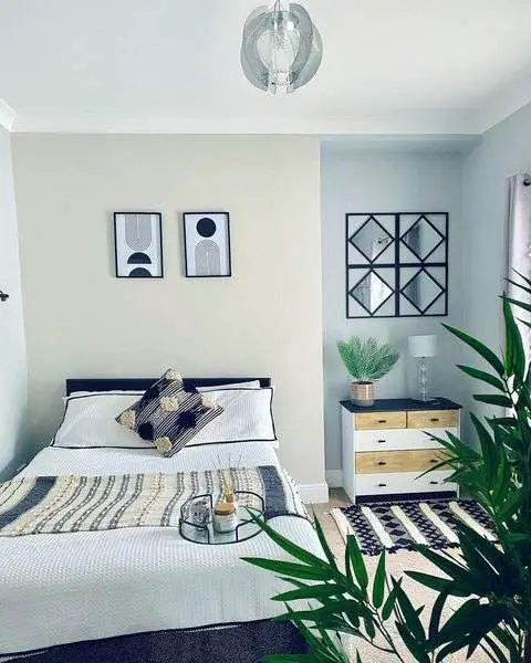 Black And White Boho Bedroom
