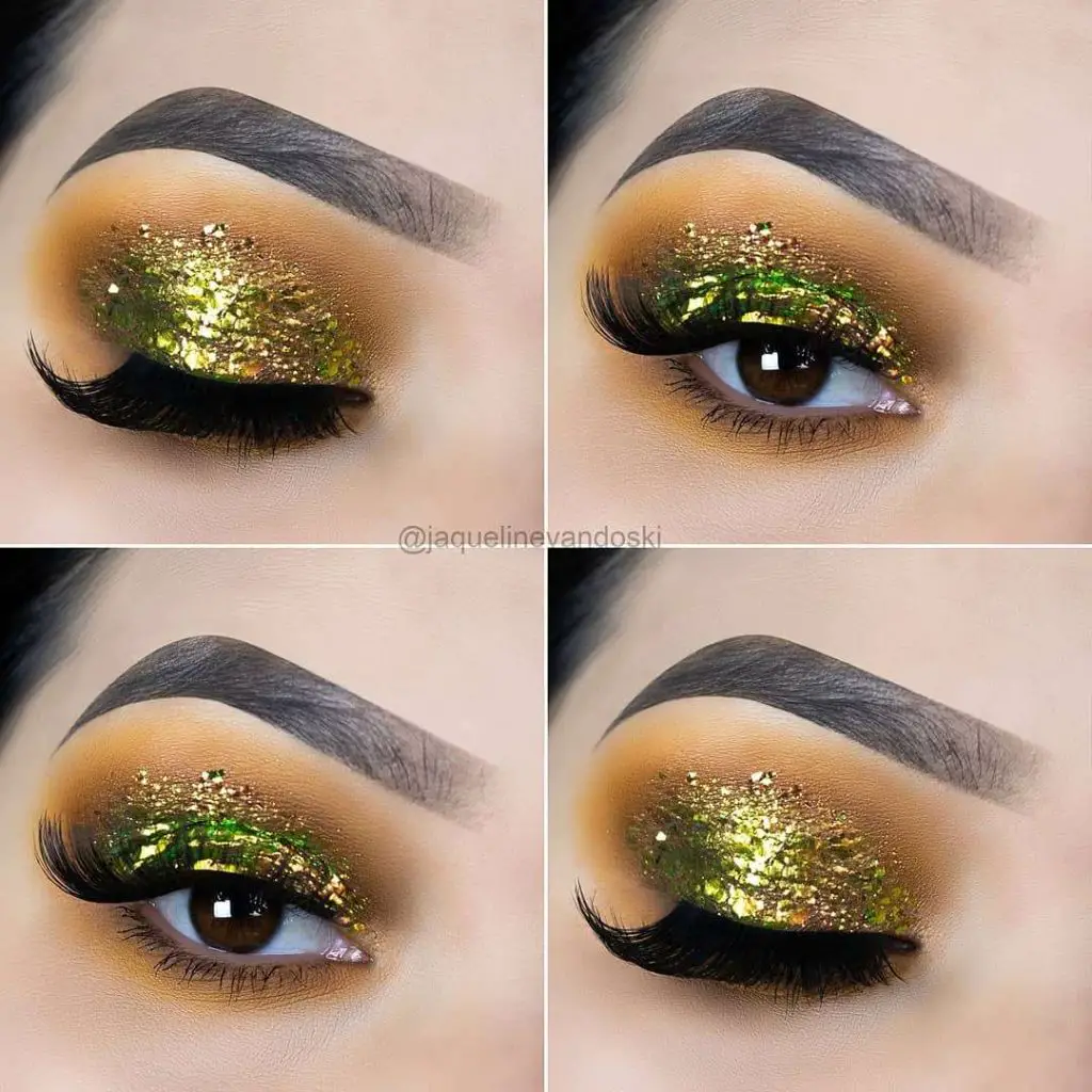 Gold Leaf Fall Makeup Inspiration
