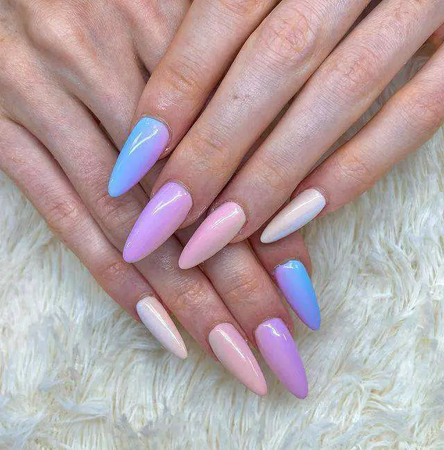 Pastel Ombre Nail Designs