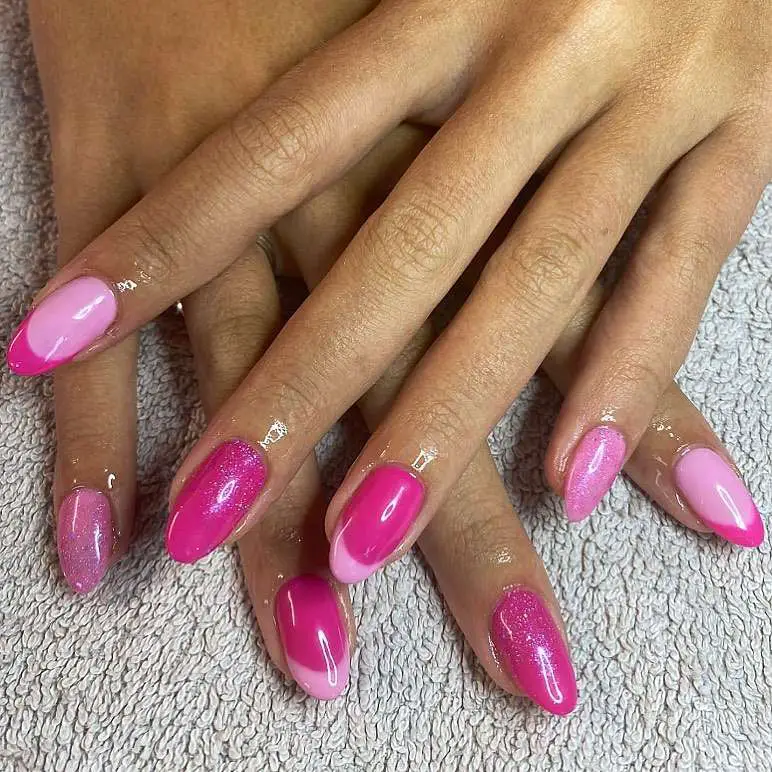 Pink Summer Almond Nails
