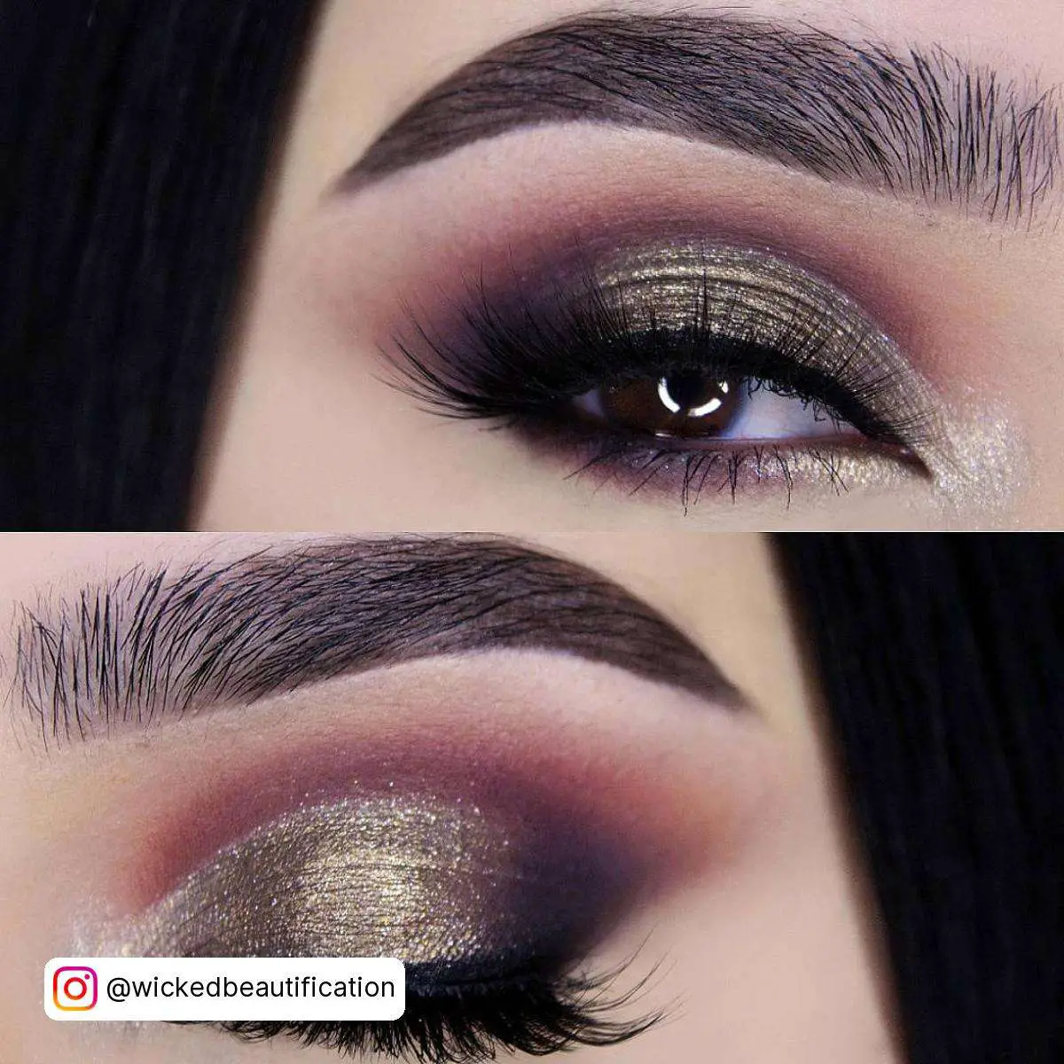 Plum And Gold Christmas Eyes