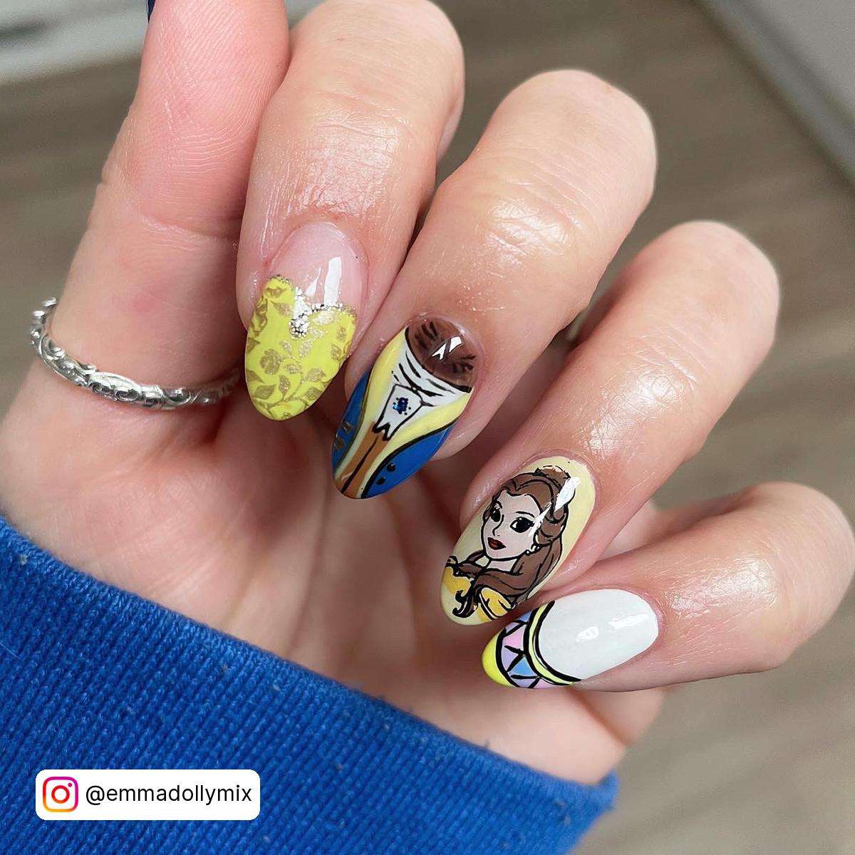Beauty And The Beast Nail Art