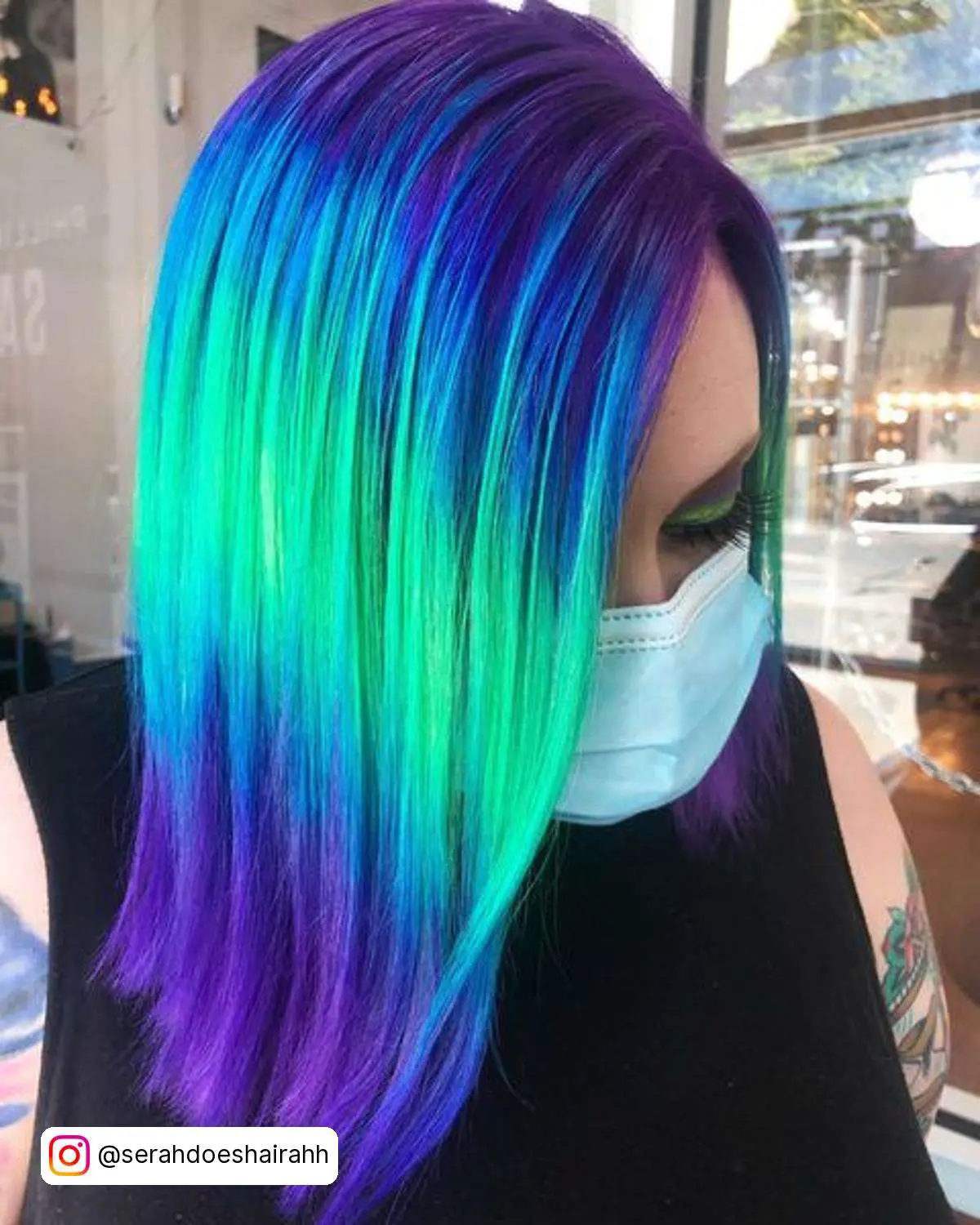 Blue And Purple Northern Lights Hair
