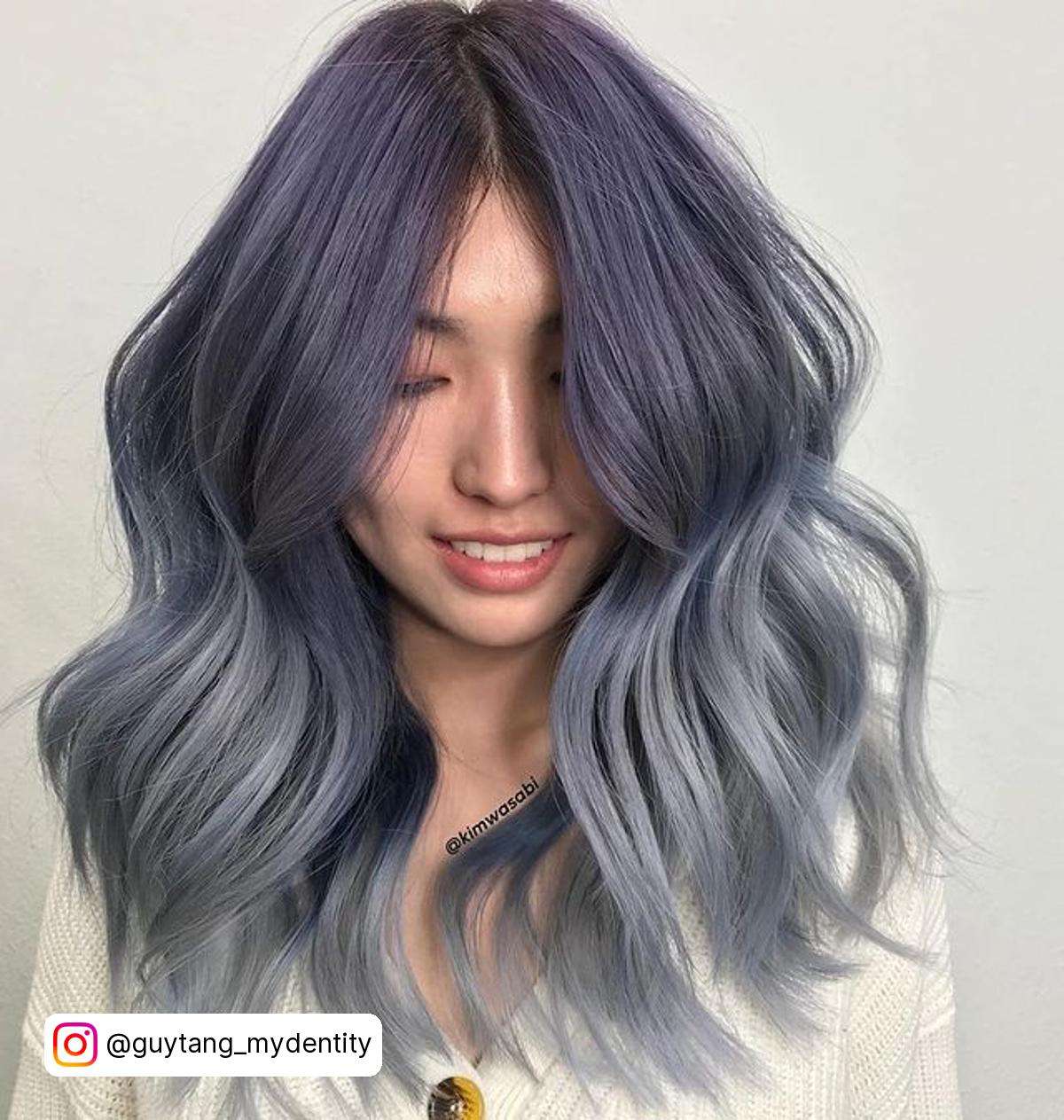 Blue And Silver Hair