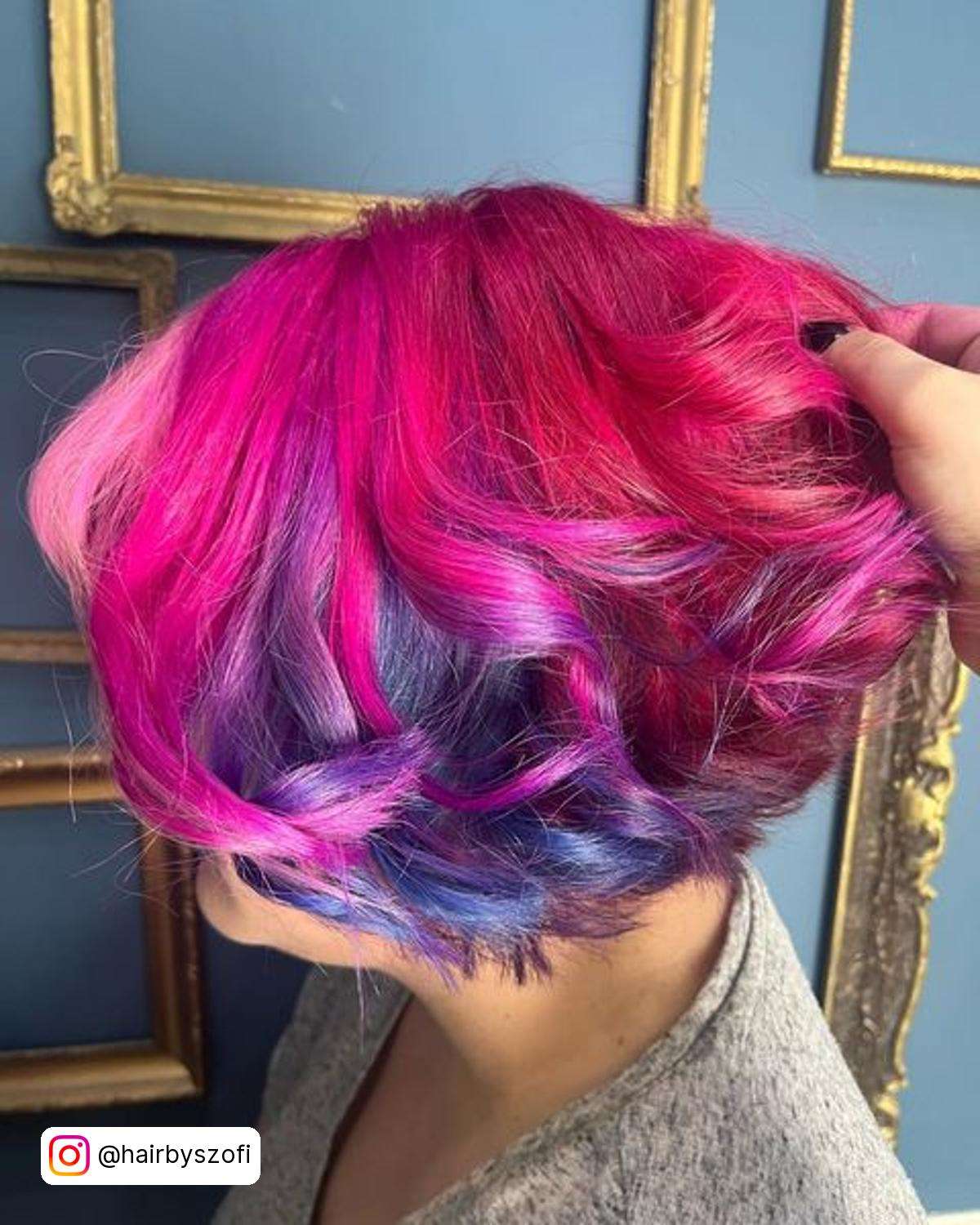 Bright Pink And Purple Hair