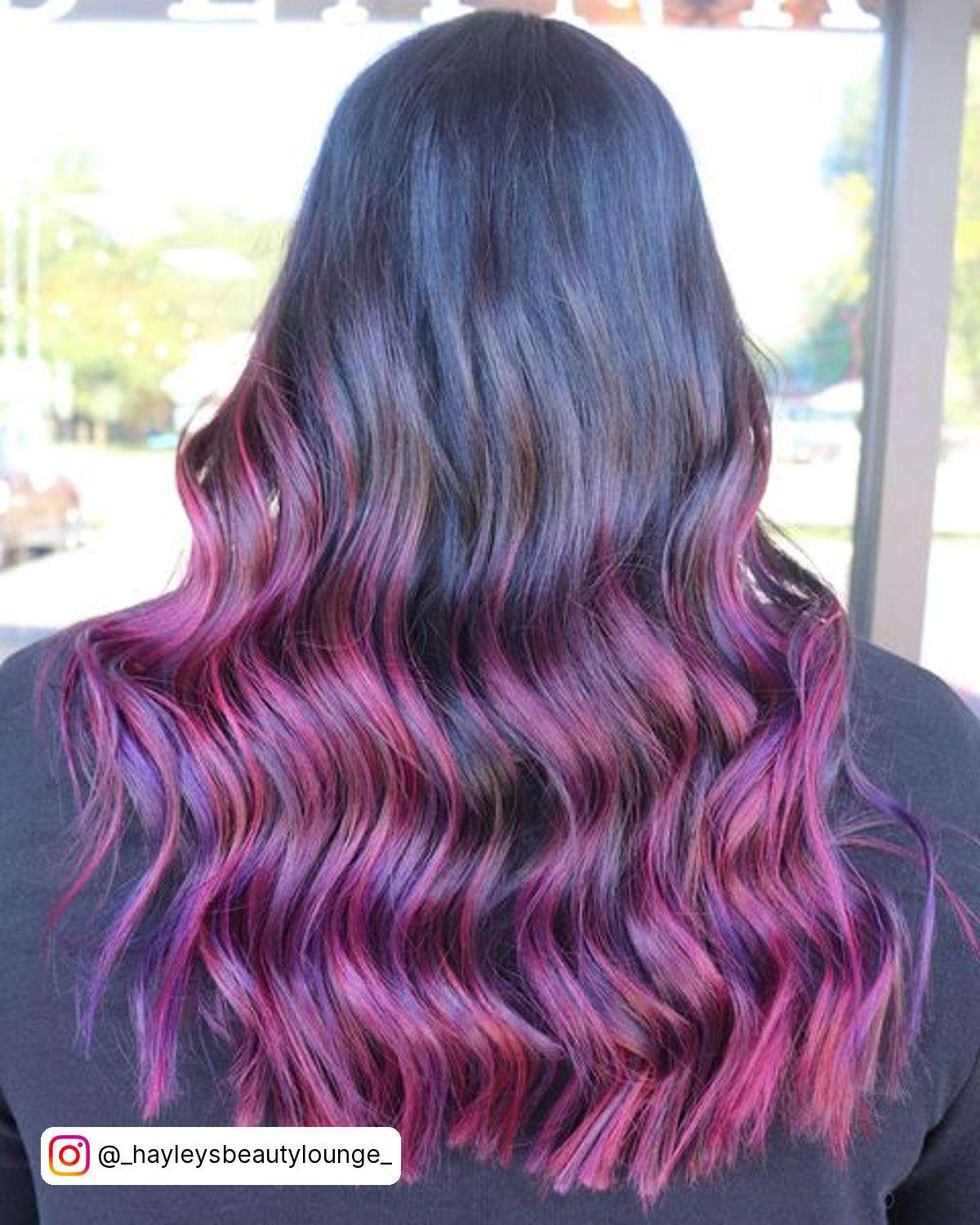 Brown To Purple Ombre