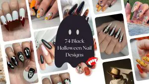 Black Halloween Nail Designs